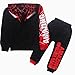 Yimeiyibei Hoodie and Pants Superhero Set (1-2 Years, Spiderman Black)