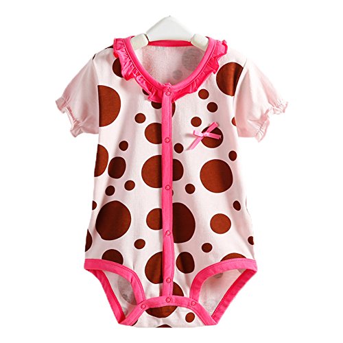 Monvecle Unisex Baby Two-Pack Short Sleeve Onesie Cotton Bodysuit Duck/Banana 6M