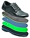 OrthoFeet Men's Avery Island Dress Shoe Black 12 W