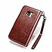 S7 Case, Galaxy S7 Case, Joopapa Galaxy S7 Wallet Case,Pu Leather Case Magnet Wallet Credit Card Holder Flip Cover Case Built-in 9 Card Slots & Stand Case for Samsung Galaxy S7 (Brown)