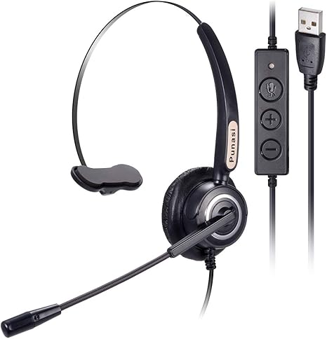 Punasi Usb Headset Computer Headset Mit Gerauschunterdruckung