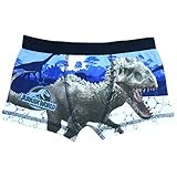 Jurassic World Idominus Rex & T-Rex Boys Boxer Shorts - Age 4-1 - 9-10 (140 cms)