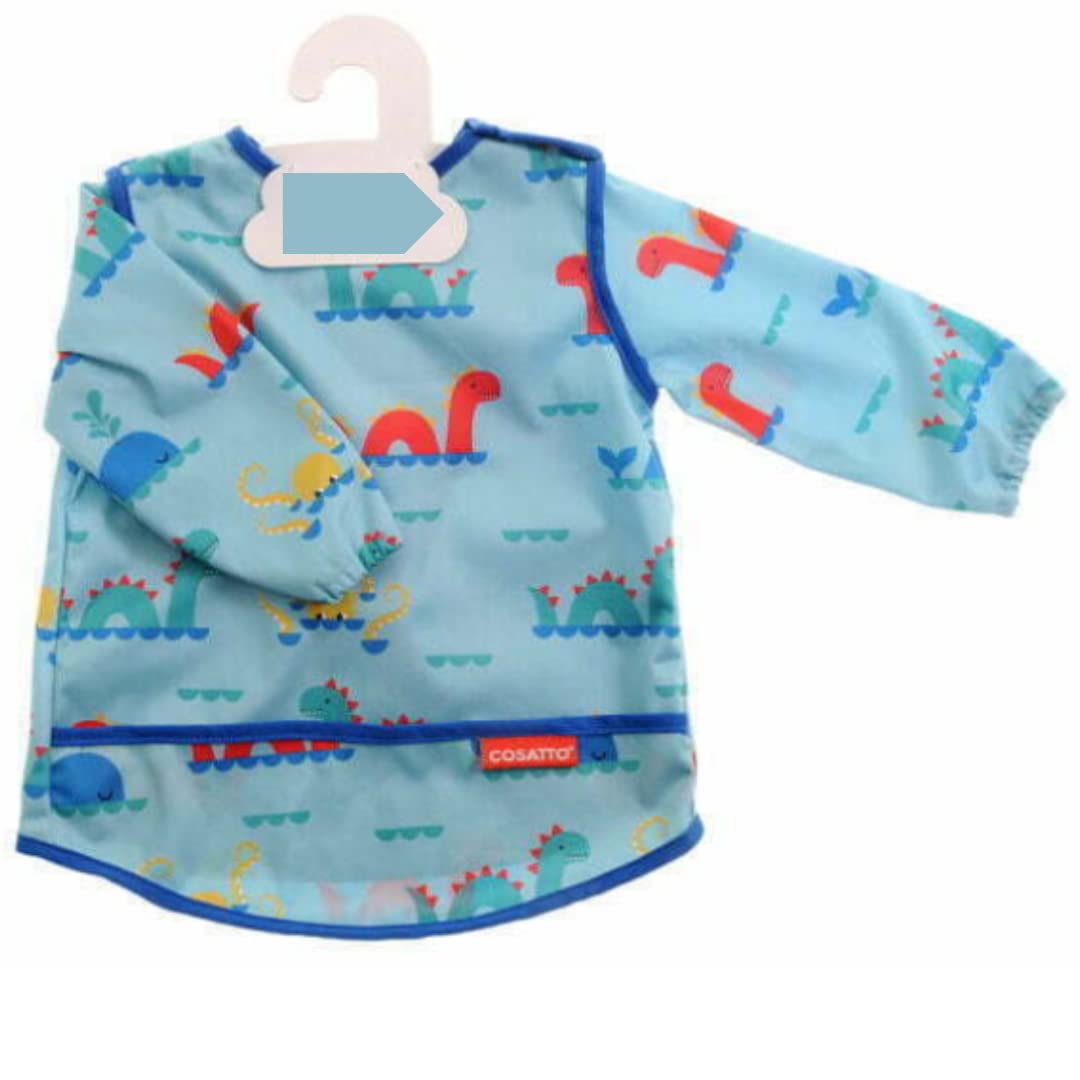 Cosatto Coverall Weaning Waterproof Bib - Essential Clothing - Machine Washable - Baby Gift - Sea Monsters