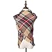 Women Plaid Blanket Winter Scarf Oversized Large Warm Tartan Wrap Shawl