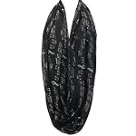 Wrapables Lightweight Musical Notes Infinity Scarf
