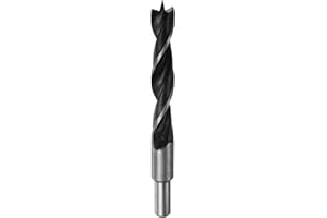 HARFINGTON Brad Point Drill Bits 18mm(45/64") Dia Straight Steel Round Shank Drill Metric Brad Point 4.7" Drilling Depth Spiral Twist Drill Bits for Carpenter Woodworking Plastic Rubber