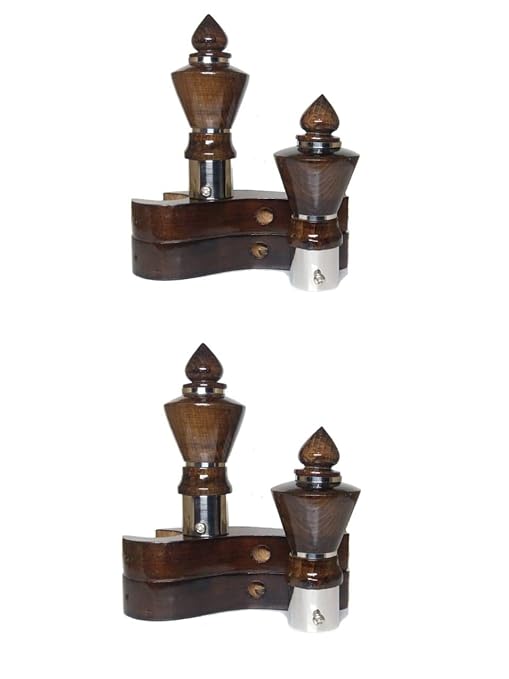 Buy Hardtech Wooden Curtain Bracket Curtain Rod Ends Finials
