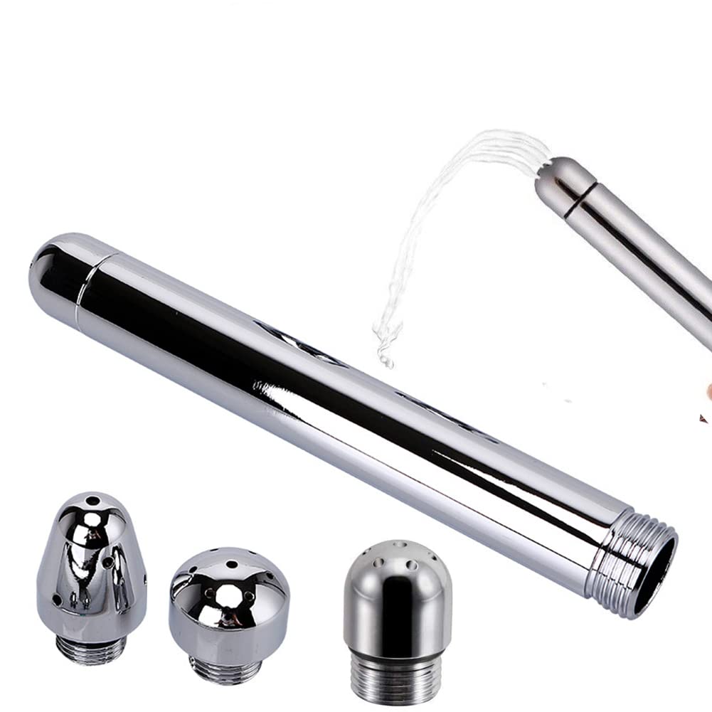Shower Enema Douche Nozzle Shower Attachments kits with 3 Aluminum Shower Heads + Velvet Carry Bag