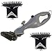 Grill Daddy Safety Clean Grill Brush Value Pack — Steam Cleans Grills Easily and Quickly — Bristles are Locked in Place — Safe on All Surfaces — Melts Grease — Two Replacement Brushes Included
