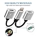 2 in 1 Lightning Adapter Charger and Lightning to Aux Headphone Jack Audio Adapter Support iOS 10.3, iOS 11 or Later