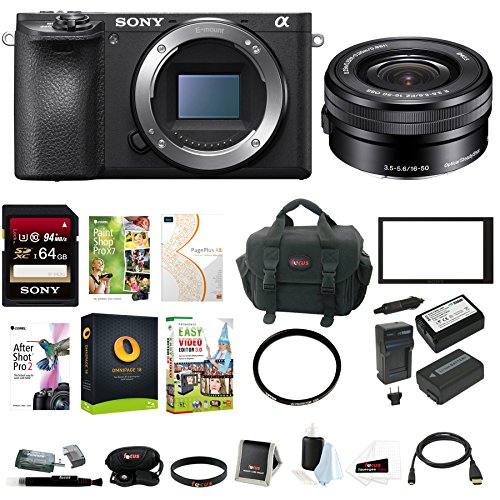 alpha a6500 camera sony a6500 lenses for video