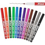 XSG Dry Erase Markers Ultra Fine Tip，0.7mm Ultra