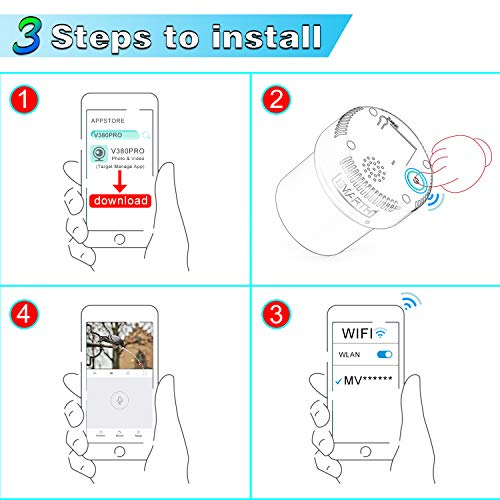 Emarth WiFi Spotting Scope Camera Update Version for Cell Phone Adapter Mount, Fits All Smartphone