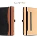 MoKo Universal Case for 7 - 8 Inch Tablet- Slim Folding Stand Folio Cover PU Leather Protective Case for 7 - 8 Inch Touchscreen Tablet with Document Card Slots and Stylus Pen Loop, Black & Brown