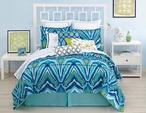 Amazon.com: Trina Turk 3-Piece Peacock Comforter Set
