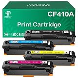 GREENSKY Compatible Toner Cartridge Replacement for HP 410A CF411A CF412A CF413A 410X CF410X for HP Color Laserjet Pro MFP M477fdw M477fnw M377dw M452dw Printer (4 Pack)