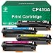 GREENSKY Compatible Toner Cartridge Replacement for HP 410A CF411A CF412A CF413A 410X CF410X for HP Color Laserjet Pro MFP M477fdw M477fnw M377dw M452dw Printer (4 Pack)