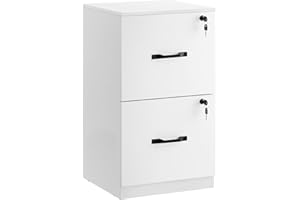 VASAGLE 2 Drawers File Cabinet with Lock, Printer Stand, Office Filing Cabinet Organizer, for A4 and Letter Size Documents, C