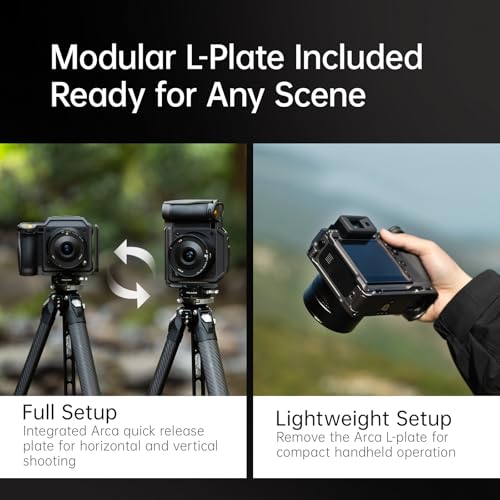 FALCAM Aluminum Alloy Camera Cage Compatible with Hasselblad X2D X2D II, 6061 Aluminum Protective Cage with Modular L-Arca Plate, AirTag Compatible Slot, Lay-Flat Design, Montaj