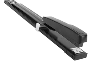 zolyet Long Reach Stapler Arm Staplers 20 Sheets Capacity Portable Desktop for Office School Home with Extended Reliable Stap