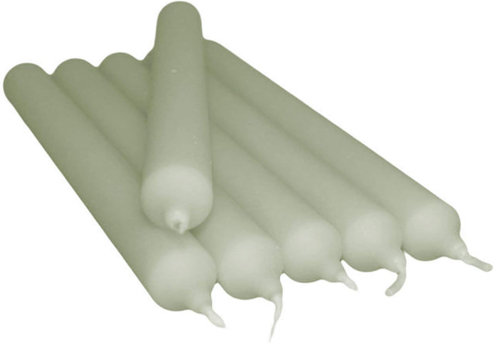 SET OF 5-21cm Dinner Candles - Bistro/Church Style - Non-Drip (Marble Grey)