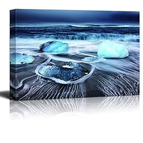 Canvas Wall Art for Living Room,Bedroom Home Artwork Paintings Great Scenery of Lake Ready to Hang - 12x18 inches