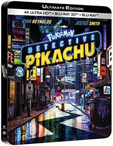 Pokémon-Détective Pikachu 4K Ultra HD [Boîtier SteelBook Limité] [Ultimate Edition - 4K Ultra HD + Blu-ray 3D + Blu-ray - Boîtier SteelBook Limité]
