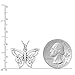 925 Sterling Silver Celtic Butterfly Pendant Necklace, 18
