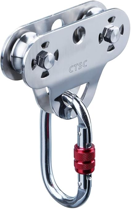 Ctsc Zip Line Pulley Trolley With Oval Carabiner Model B Amazon