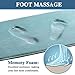 H.VERSAILTEX Memory Foam Super Soft Microfiber Bath Mat Set Floor Rugs Machine Washable Bath Rugs Set for Bathroom/Kitchen Dry Fast Water Absorbent Rugs, Eggshell Blue (Pack 2-17