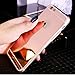 YMCCOOL iPhone 6 Mirror Case, iPhone 6S Mirror case, Luxury Mirror Back Shock-Absorption TPU Bumper Anti-Scratch Bright Reflection Protective Case for iPhone 6S /iPhone 6 4.7inch (Rose-Golden)
