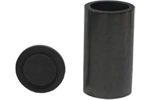 OTOOLWORLD Smelting Lab Graphite Crucible with Cover Lab Supply 45MM X 80MM