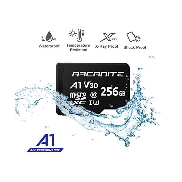GoPro Shorty - Mini-Verlängerungsstange und Stativ schwarz + ARCANITE 256 GB microSDXC-Speicherkarte mit Adapter - UHS… – Bild 8