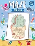 Mazes for Kids Ages 4-8: The Maze Activity Books for Kids: Maze Books for Kids 4-6, 6-8 (Maze for Kids Workbook Game) by Natalie