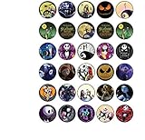 30 x Edible Cupcake Toppers - The Night Before Christmas Themed Collection of Edible Cake Decorations | Uncut Edible Prints on Wafer Sheet