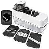 Fullstar 5-in-1 Mandoline Slicer and Vegetable Spiralizer with Food Catch Tray