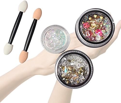 Neodot Nail Art Decorations Gems Mixed Styles Crystal Nail Stone Rhinestones Metal Shell Hollow Studs DIY 3D Nail Art Accessories