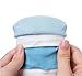 Makhry 2 Pairs Moisturizing Silicone Gel Heel Socks for Dry Hard Cracked Skin Open Toe Comfy Recovery Socks Day Night Care(Blue)