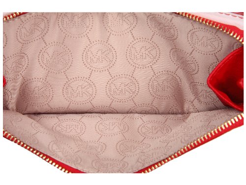 Stripe Red/white Snap Wallet Michael Kors Faffiano