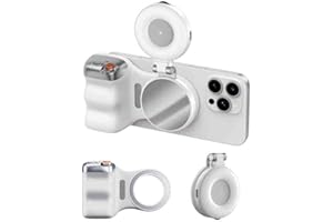 Magnetic Camera Grip & Selfie Light, Magnetic 3-in-1 Selfie & Beauty Light, Portable Mobile Phone Accessories, Grip Bundle Ki