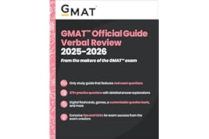 GMAT Official Guide Verbal Review 2025-2026: Book + Online Question Bank