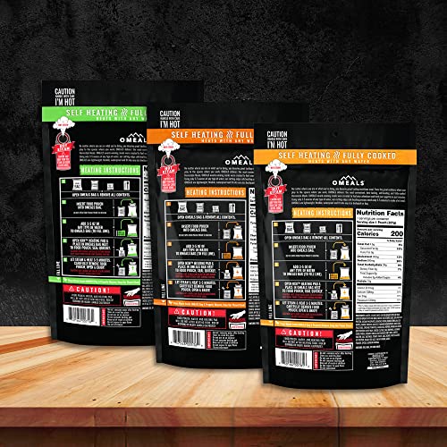 OMEALS Backpacking Meals 6 Good to Go Meals for Hiking Food Self