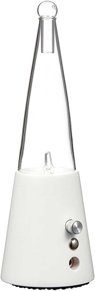 Exquisite Nebulizing Essential Oil Diffuser for Aromatherapy by Organic Aromas - White-Colored Wood Base with Glass Reservoir (White) …