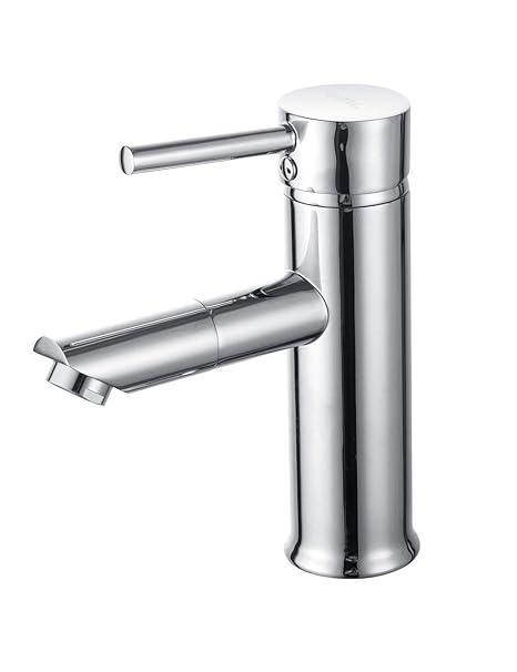 Umi. Essentials 360° drehbar Auslauf Wasserhahn Bad Armatur Washtisch Einhebelmischer Waschtischarmatur Chrom Mischbatterie