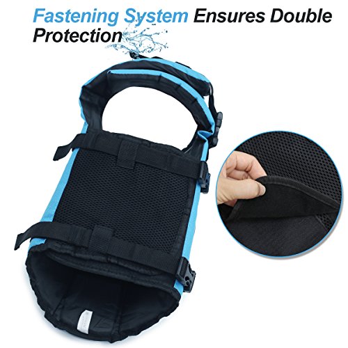 Vivaglory Ripstop Dog Life Vest, Reflective & Adjustable Life Jacket