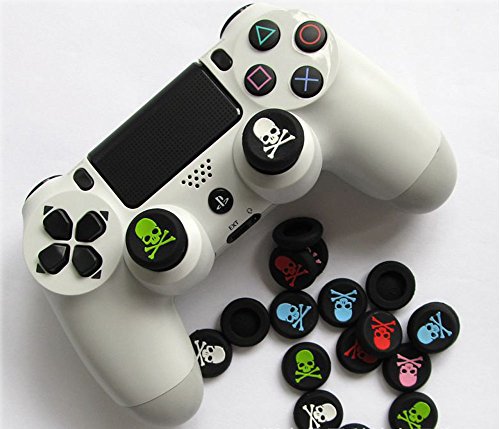 CHENBO Slicone Skull Analog Controller Joystick Thumbstcks Ciaps Thumb Stick Grips Caps Cover for PS4 PS3 Xbox One/360 Controllers
