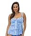 Mazu Swim Womens Plus Size Draped Bandeau Tankini Top (16W-24W)
