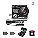 Dragon Touch Vision 3 4K Sports Action Camera Ultra HD 30m Underwater Waterproof WiFi 16MP DV Camcorder 170 Degree Wide 2 inch LCD Screen/Remote Control/ 2 Rechargeable Batteries/ 19 Mounting Kits