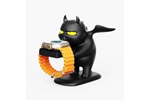 LOVE MEI IWatch Stand Charger Compatible with Apple Watch Series Ultra 2 10/9/8/SE2/7/6/SE/5/4/3/2/1 (49mm,45mm,44mm,42mm,41mm,40mm, 38mm),Cute Dinosaur iWatch Charging Dock,Supports Nightstand Mode