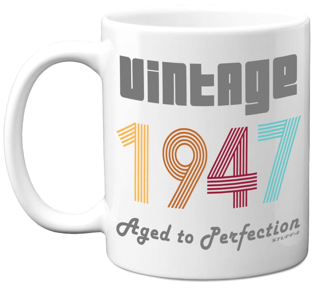 Stuff4 79th Birthday Gifts for Men Women - 1947 Vintage Coffee Mug, 11oz Ceramic Dishwasher Safe Mugs, Best Friend for Birthday or Christmas, Funny 79th Gifts Him Her